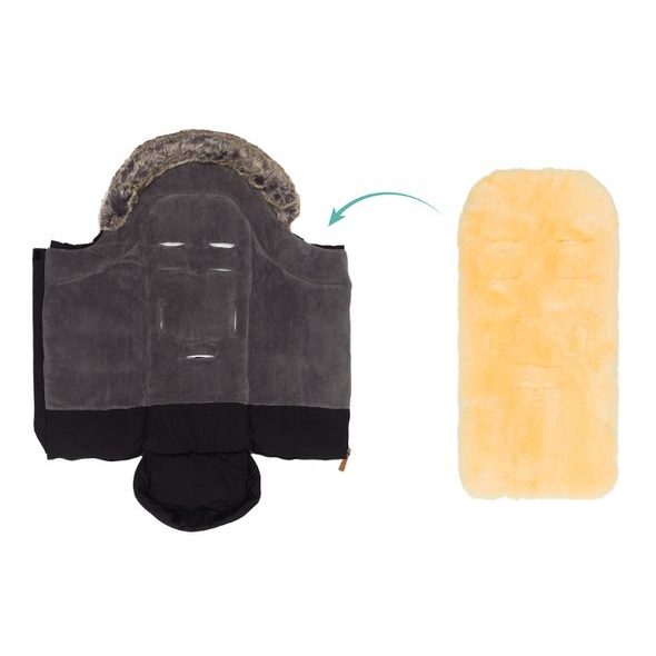 FILLIKID FUSAK ZIMNÍ MAVENSI BLACK - FUSAKY DO KOČÁRKU - KOČÁRKY A PŘÍSLUŠENSTVÍ