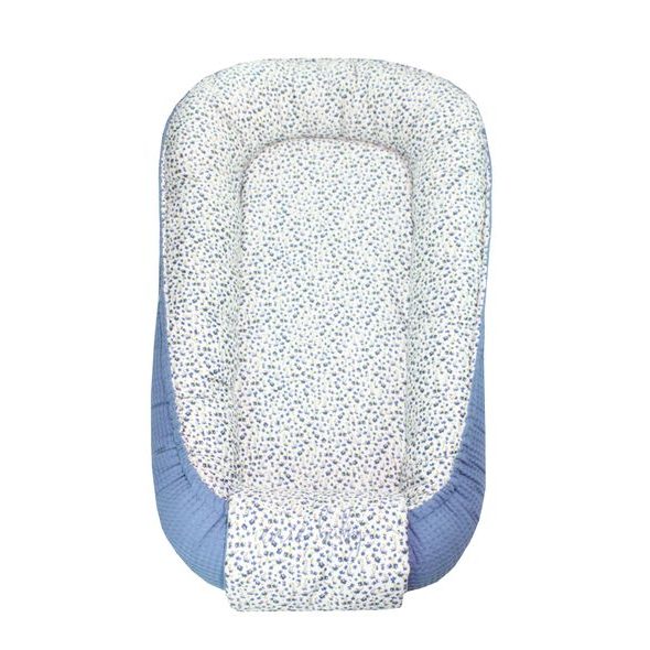 ENIE BABY HNÍZDEČKO LITTLE BLUE FLOWERS / - HNÍZDEČKA - SPINKÁNÍ