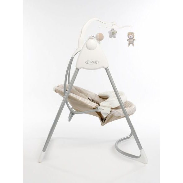 GRACO LOVIN HUG SWING S ADAPTÉREM 2014 - LEHÁTKA A HOUPADLA - SPINKÁNÍ