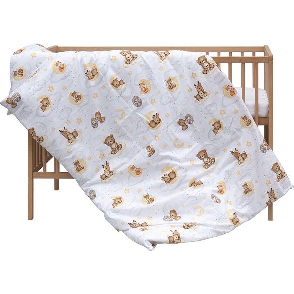 SCARLETT DĚTSKÁ POSTÝLKA S KOMPLETNÍ VÝBAVOU 120 X 60 CM LILA BÉŽOVÁ - DŘEVĚNÉ POSTÝLKY - SPINKÁNÍ