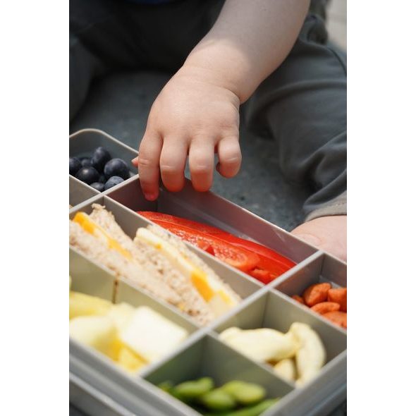 MELII SNACKLE BOX KRABIČKA NA SVAČINU 1368 ML - ŠEDÁ - KRABIČKY NA SVAČINU - KRMENÍ