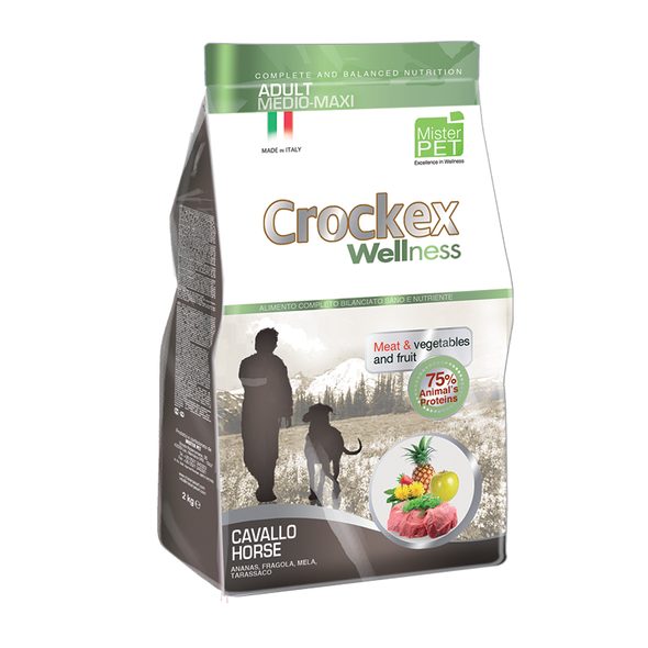 CROCKEX ADULT HORSE & RICE 12 KG - GRANULE PRO PSY - CHOVATELSKÉ POTŘEBY MALVÍKZOO