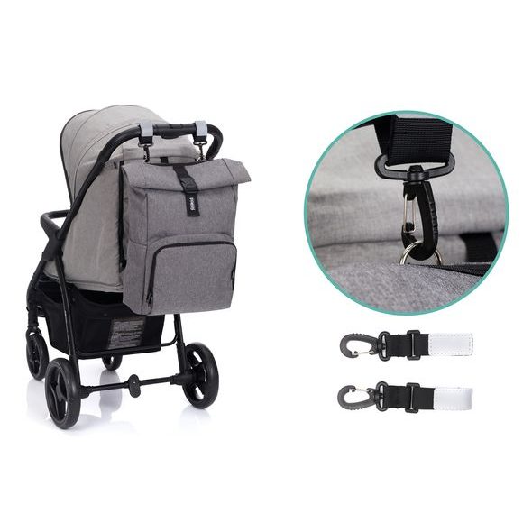 FILLIKID BATOH NA PLENY TOKIO GREY MELANGE - PŘEBALOVACÍ BATOHY - KOČÁRKY A PŘÍSLUŠENSTVÍ