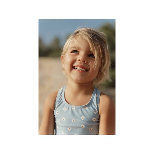 LITTLE DUTCH PLAVKY BEZ RUKÁVŮ DAISIES BLUE VEL. 86/92 - KOJENECKÉ PLAVKY - KOUPÁNÍ A ZDRAVÍ
