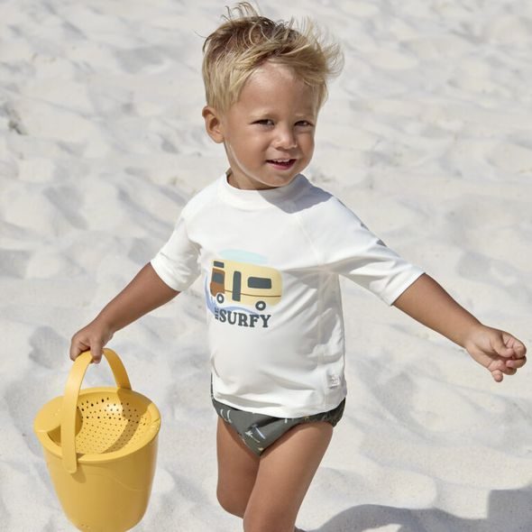 LÄSSIG SPLASH SWIM DIAPER PALMS DEEP OLIVE 07-12 MO. - KOJENECKÉ PLAVKY - KOUPÁNÍ A ZDRAVÍ