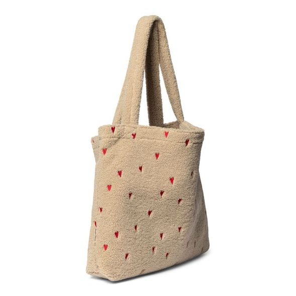 STUDIO NOOS TEDDY HEARTS MOM BAG ECRU HEARTS - PŘEBALOVACÍ TAŠKY - KOČÁRKY A PŘÍSLUŠENSTVÍ