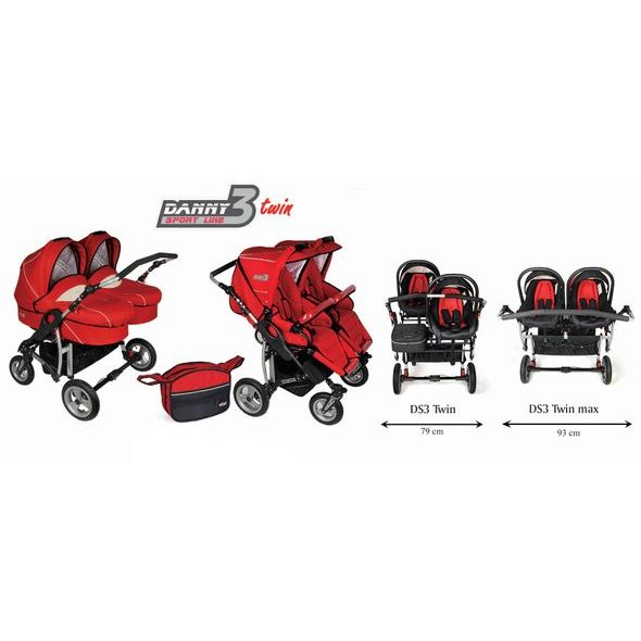 DORJAN DANNY SPORT TWIN 2012 - KOČÁRKY PRO DVOJČATA - KOČÁRKY A PŘÍSLUŠENSTVÍ