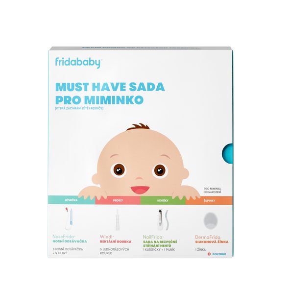 FRIDABABY MUST HAVE SADA PRO MIMINKA - ŽÍNKY A HOUBIČKY - KOUPÁNÍ A ZDRAVÍ