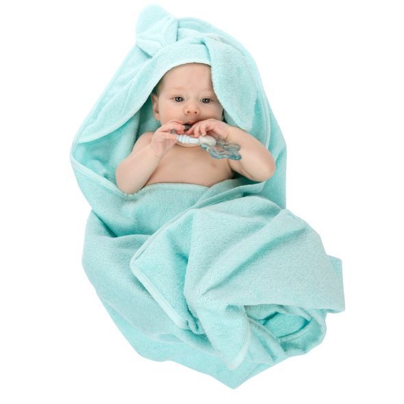 CANPOL BABIES MĚKKÁ OSUŠKA S KAPUCÍ A UŠIMA 100X100CM KRÁLÍČEK - OSUŠKY A DĚTSKÉ ŽUPANY - KOUPÁNÍ A ZDRAVÍ