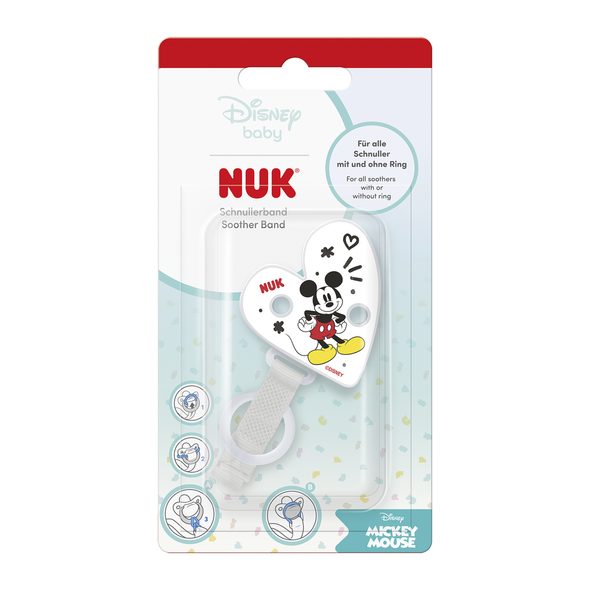 NUK STUŽKA NA DUDLÍK DISNEY MICKEY - ŠIDÍTKA A DOPLŇKY - KRMENÍ