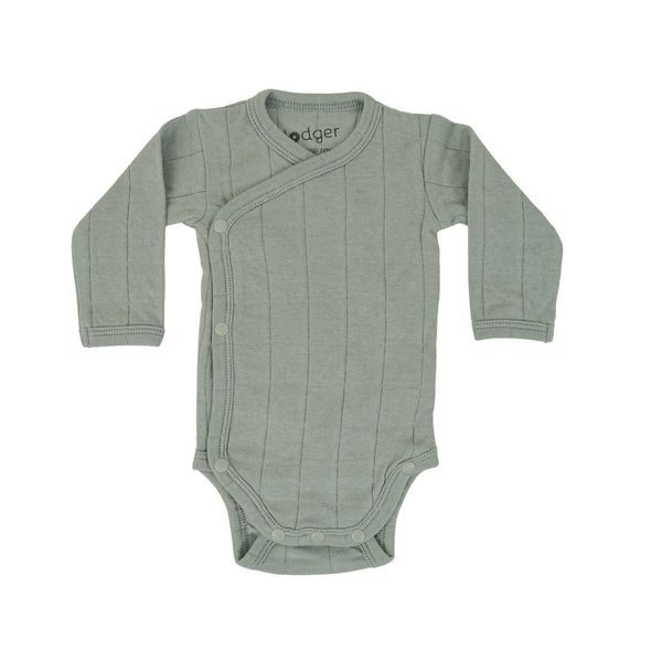 LODGER ROMPER LONG SLEEVES TRIBE SILT GREEN 68 - BODY - PRO DĚTI