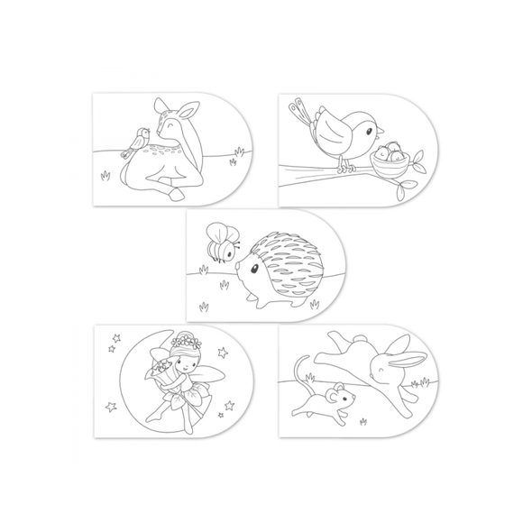 LITTLE DUTCH OMALOVÁNKY S VODOVKAMI FAIRY GARDEN - FAIRY GARDEN - PRO DĚTI