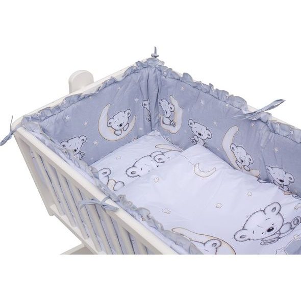 SCARLETT DĚTSKÁ KOLÉBKA BÍLÁ - 90X41CM S KOMPLETNÍ VÝBAVOU TORO BARVA SOUPRAVY: TORO RŮŽOVÁ - KOŠÍKY A KOLÉBKY - SPINKÁNÍ