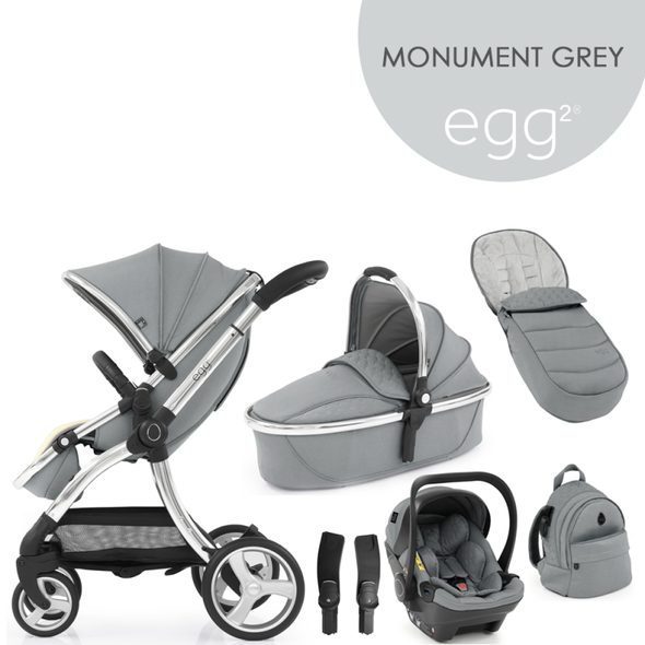 EGG2 SET 6V1 MONUMENT GREY 2021 - KOMBINACE S PŘÍSLUŠENSTVÍM - KOČÁRKY A PŘÍSLUŠENSTVÍ