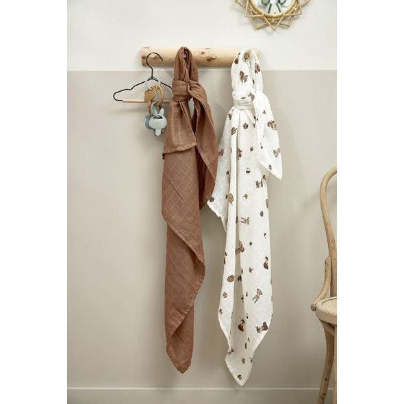 MEYCO MUŠELÍNOVÉ PLENY 2-BALENÍ FOREST ANIMALS TOFFEE - LÁTKOVÉ PLENY ALL IN ONE - PŘEBALOVÁNÍ