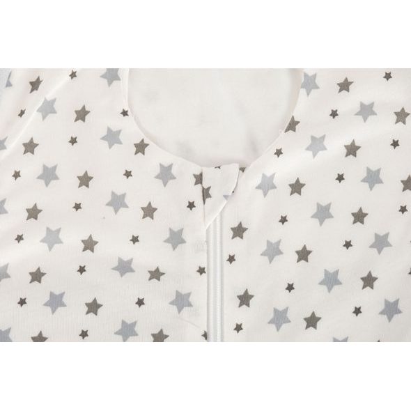 TRÄUMELAND LETNÍ SPACÍ PYTEL LIEBMICH TENCEL WEISS MIT GRAUEN STERNEN 90 CM - SPACÍ PYTLE - SPINKÁNÍ