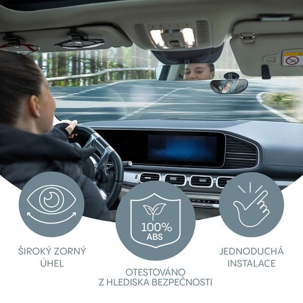 ZOPA MALÉ ZPĚTNÉ ZRCÁTKO DELUXE - ZRCÁTKA DO AUTA - AUTOSEDAČKY A PŘÍSLUŠENSTVÍ