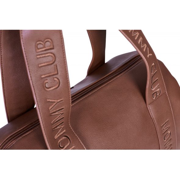 CHILDHOME PŘEBALOVACÍ TAŠKA MOMMY CLUB SIGNATURE VEGAN LEATHER DARK BROWN - PŘEBALOVACÍ TAŠKY - KOČÁRKY A PŘÍSLUŠENSTVÍ