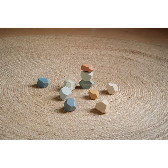 LITTLE DUTCH STOHOVACÍ KAMENY DŘEVĚNÉ FOREST FRIENDS - MOTORICKÉ A HRY - PRO DĚTI