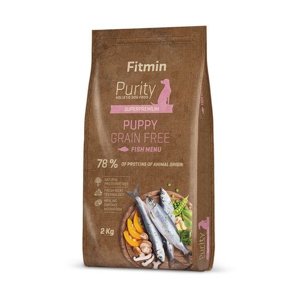 FITMIN PURITY GF PUPPY FISH KRMIVO PRO ŠTĚŇATA HMOTNOST: 2 KG - GRANULE PRO PSY - CHOVATELSKÉ POTŘEBY MALVÍKZOO