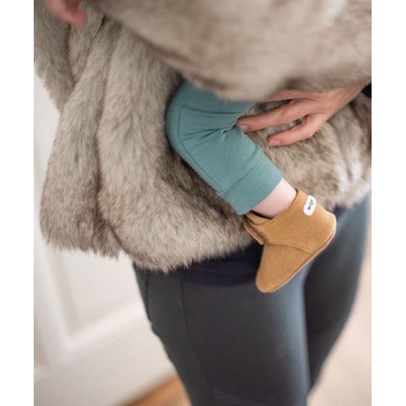 LODGER WALKER LEATHER BASIC COGNAC 3-6M - BOTIČKY - PRO DĚTI