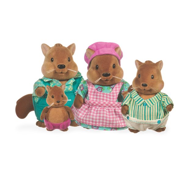 LI'L WOODZEEZ RODINA VEVEREK BUSHYTAIL - ZVÍŘATA - PRO DĚTI