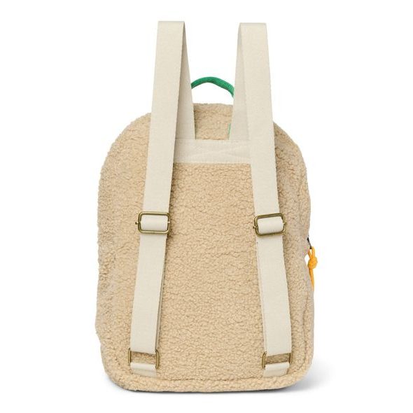 STUDIO NOOS TEDDY MIDI BACKPACK BATŮŽEK S PŘEDNÍ KAPSOU ECRU COBALT - BATOHY A TAŠKY - PRO DĚTI