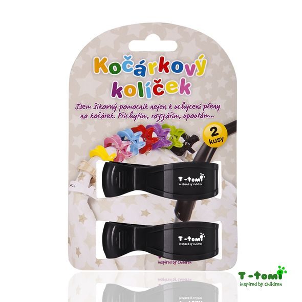 T-TOMI KOČÁRKOVÝ KOLÍČEK 2KS - HÁČKY, POPRUHY A KOLÍČKY - KOČÁRKY A PŘÍSLUŠENSTVÍ