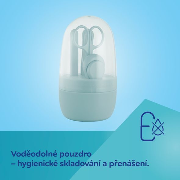 CANPOL BABIES SADA PÉČE O NEHTY PRO DĚTI RŮŽOVÁ - HŘEBÍNKY A KARTÁČKY - KOUPÁNÍ A ZDRAVÍ