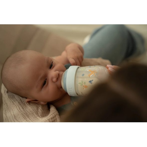 LITTLE DUTCH KOJENECKÉ LÁHVE 165 ML + 240 ML + 2 SAVIČKY FOREST FRIENDS - KOJENECKÉ LAHVE - KRMENÍ