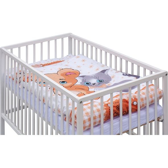 SCARLETT DĚTSKÁ POSTÝLKA S KOMPLETNÍ VÝBAVOU SCARLETT 120 X 60 CM - TERY - DŘEVĚNÉ POSTÝLKY - SPINKÁNÍ