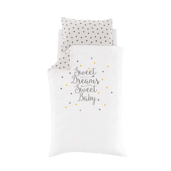 TRÄUMELAND POVLEČENÍ 100/135 + 40/60 STERNENTRAUM GELB - POVLEČENÍ DO POSTÝLKY - SPINKÁNÍ