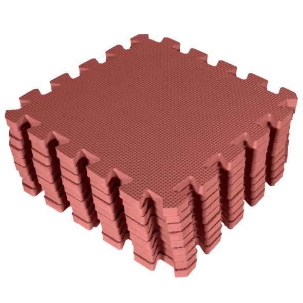 BABY DAN HRACÍ PODLOŽKA PUZZLE WARM ROSE 90X90 CM - HRACÍ PODLOŽKY NA ZEM - SPINKÁNÍ