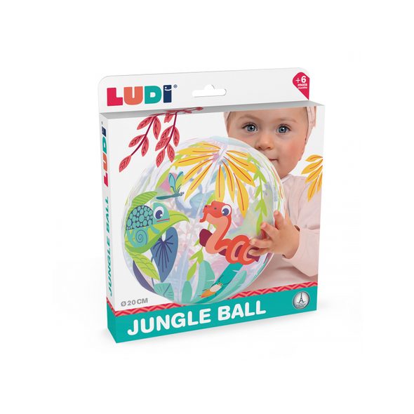 LUDI NAFUKOVACÍ MÍČ JUNGLE - NAFUKOVACÍ HRAČKY - PRO DĚTI