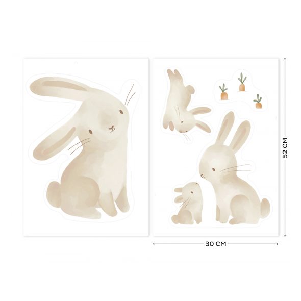 LITTLE DUTCH SAMOLEPKY NA ZEĎ BABY BUNNY - DEKORACE A POLIČKY - SPINKÁNÍ