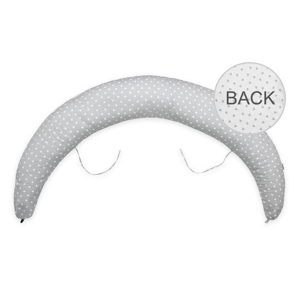 SCAMP MULTIFUNKČNÍ POLŠTÁŘ 230X130 (LITTLEHEARTWHITEGREY) - KOJÍCÍ POLŠTÁŘE - KRMENÍ