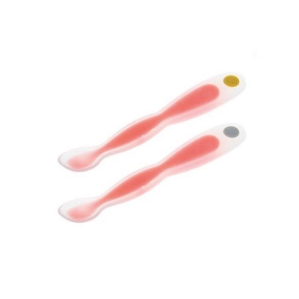 BEBECONFORT LŽIČKY S TEPELNÝM SENZOREM 2 KS RED - LŽIČKY A PŘÍBORY - KRMENÍ