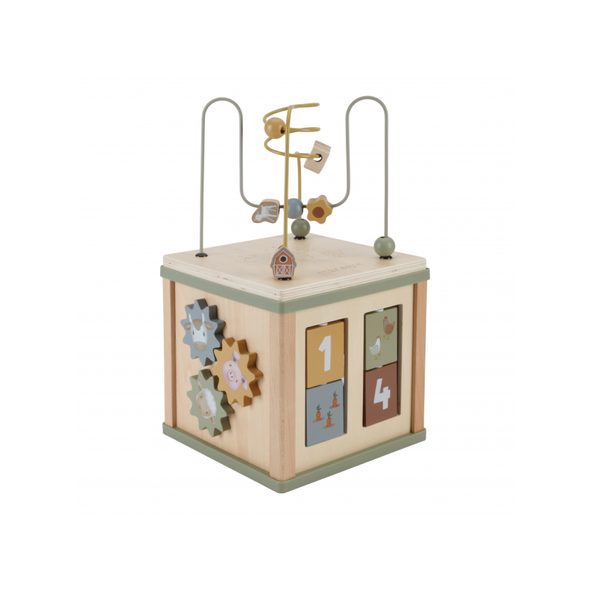 LITTLE DUTCH KOSTKA S AKTIVITAMI DŘEVĚNÁ FARMA - KOSTKY - PRO DĚTI