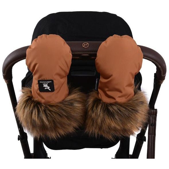 COTTONMOOSE RUKAVICE NA KOČÁREK S KOŽICHEM - RUKÁVNÍKY NA KOČÁREK - KOČÁRKY A PŘÍSLUŠENSTVÍ