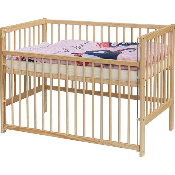 SCARLETT DĚTSKÁ POSTÝLKA S KOMPLETNÍ VÝBAVOU SCARLETT 120 X 60 CM - PIMPI - DŘEVĚNÉ POSTÝLKY - SPINKÁNÍ