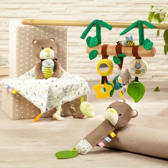 BABYONO HRAČKA NA ZAVĚŠENÍ ZAHRADNÍK TEDDY 0M+ - HRAČKY K ZAVĚŠENÍ - PRO DĚTI