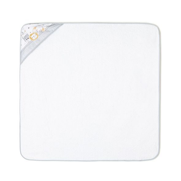 INTERBABY SET - OSUŠKA FROTÉ 100X100 SAFARI + PŘÍTULKA - ŠEDÁ - OSUŠKY A DĚTSKÉ ŽUPANY - KOUPÁNÍ A ZDRAVÍ