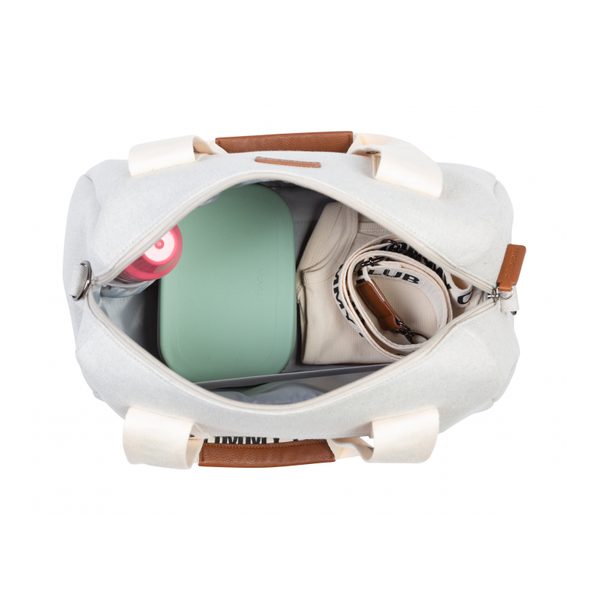 CHILDHOME PŘEBALOVACÍ TAŠKA MOMMY CLUB SIGNATURE CANVAS OFF WHITE - PŘEBALOVACÍ TAŠKY - KOČÁRKY A PŘÍSLUŠENSTVÍ