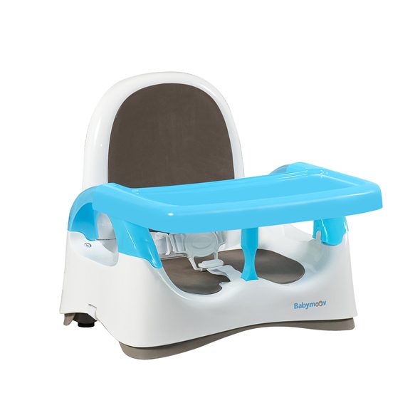 BABYMOOV COMPACT SEAT BLUE PŘENOSNÁ ŽIDLIČKA S BRYNDÁČKEM NOVINKA ! - JÍDELNÍ ŽIDLIČKY CESTOVNÍ - KRMENÍ