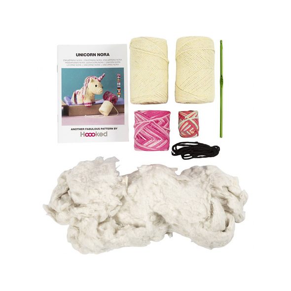 CREATIV COMPANY SADA NA HÁČKOVÁNÍ AMIGURUMI JEDNOROŽEC - NAVLÉKÁNÍ - PRO DĚTI