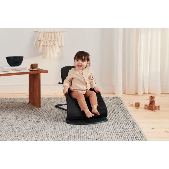 BABYBJORN LEHÁTKO BABYBJÖRN BALANCE SOFT WOVEN BLACK/DARK GREY - LEHÁTKA A HOUPADLA - SPINKÁNÍ