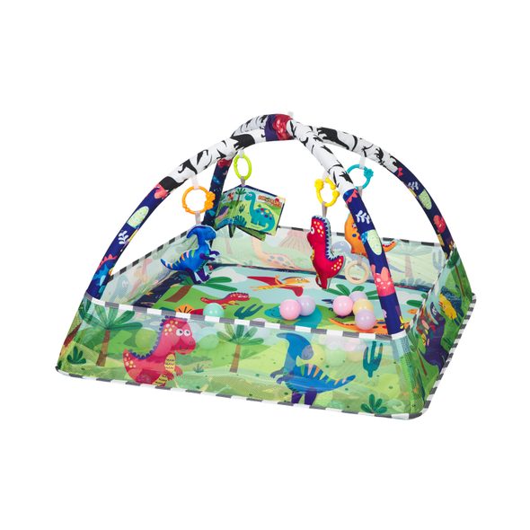 KIKKABOO HRACÍ DEKA S HRAZDOU A MÍČKY DINO FOREST - HRACÍ DEKY - PRO DĚTI