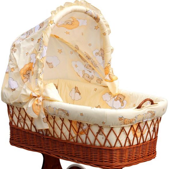 SCARLETT PROUTĚNÝ KOŠÍK NA MIMINKO S BOUDIČKOU SCARLETT MRÁČEK BÉŽOVÁ - KOŠÍKY A KOLÉBKY - SPINKÁNÍ