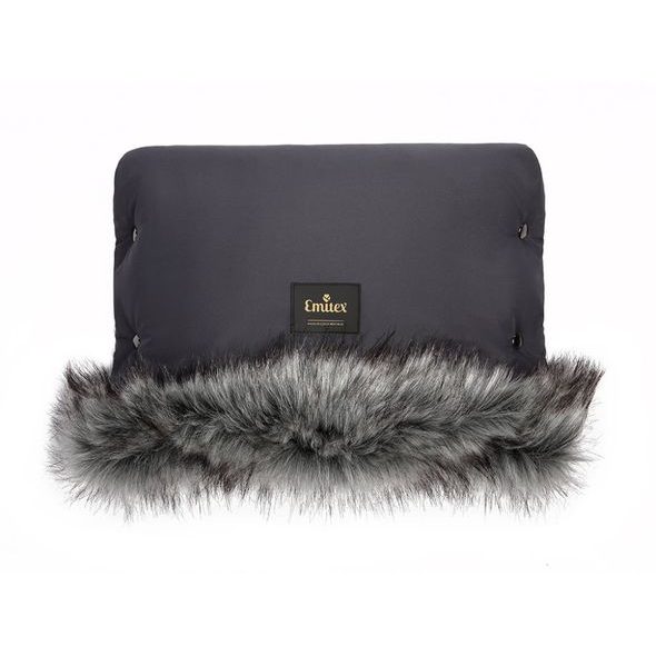 EMITEX RUKÁVNÍK LUXURY SOFT WILD GREY - RUKÁVNÍKY NA KOČÁREK - KOČÁRKY A PŘÍSLUŠENSTVÍ