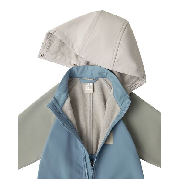 LEOKID SOFTSHELLOVÝ OVERAL COLOR BLOCK BLUE CAPE VEL. 12 - 18 MĚSÍCŮ (VEL. 80) - OVERALY - PRO DĚTI